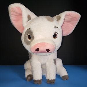 Disney Store Pua the Pig Sitting Plush 11" Soft Medium Stuffed Animal Toy Moana